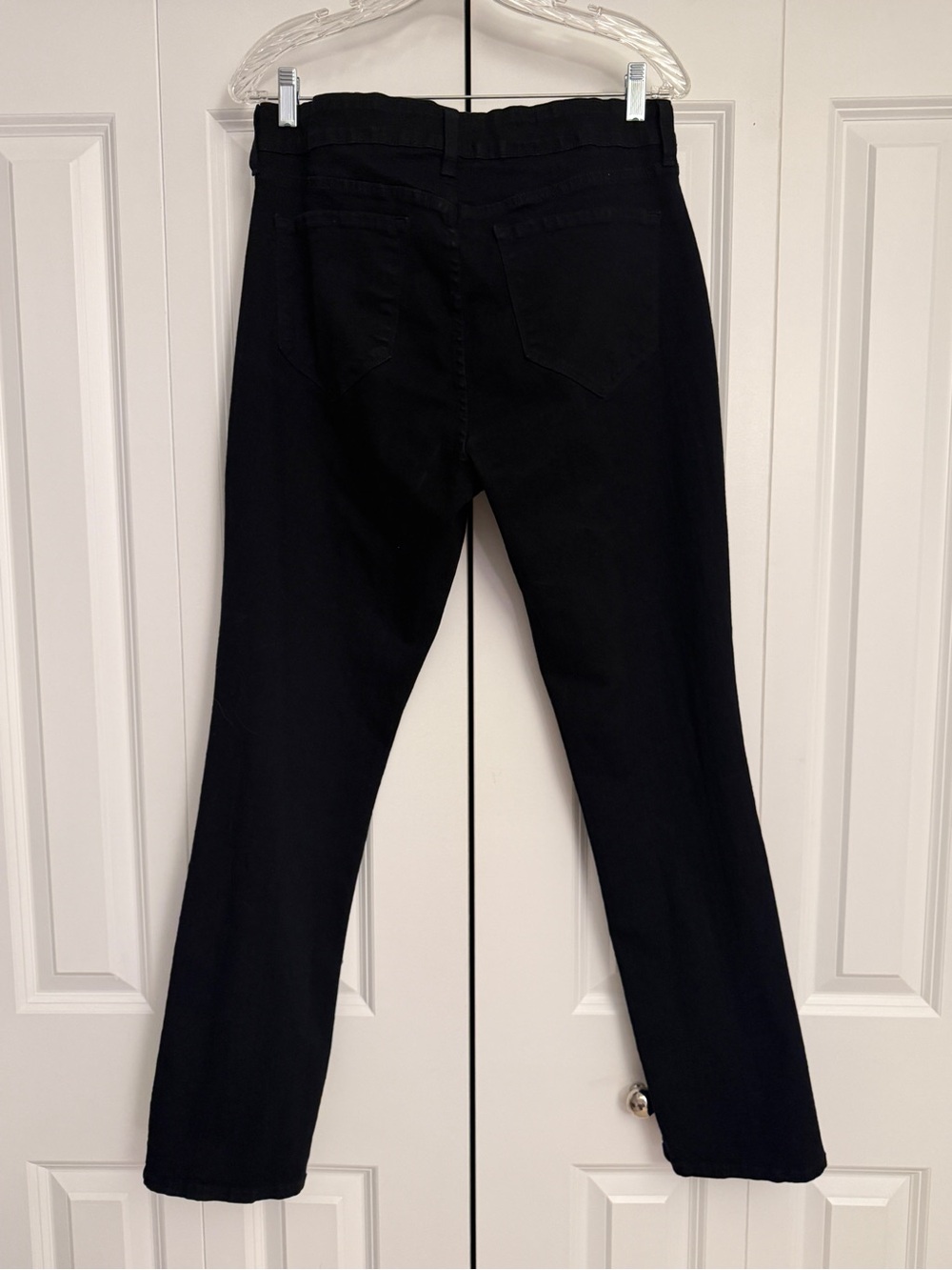 NYDJ Sheri Slim Black Straight Leg Jeans Size 14 NWT